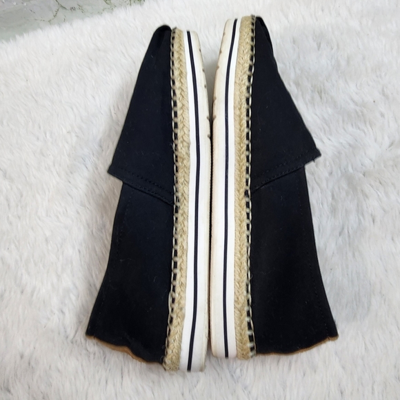BOBS Black Canvas Slip on Espadrilles - Picture 6 of 11